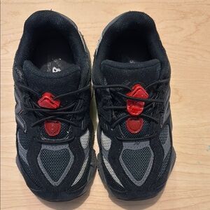Kids Black and Red Sneakers